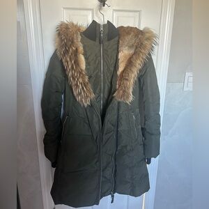 Mackage Olive Puffer Coat with Fur Trim